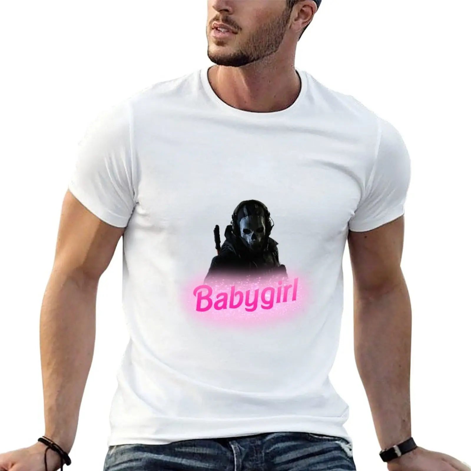 Simon Ghost Riley Babygirl T-Shirt men t shirt cotton 100% essential t shirt t shirt man casual T-shirt
