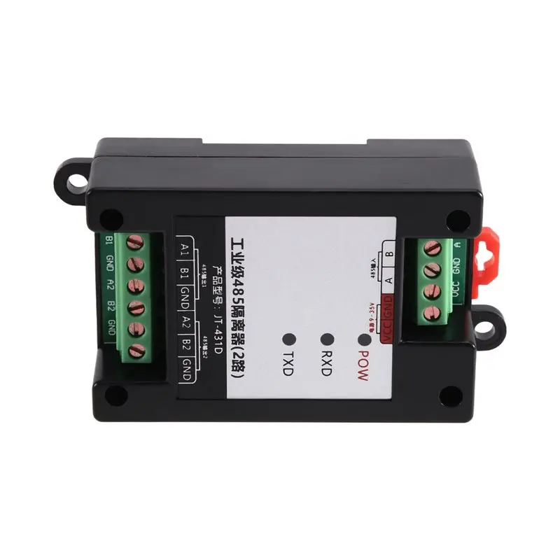 [B17B!】 Industrial Grade 2 Way RS485 Repeater Hub Signal Amplifier Photoisolated Type 6-36V RS485 Isolator Converter