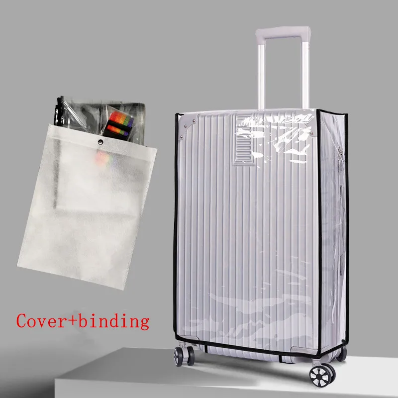 1PCS Transparent Suitcase Protective cover,size 28 inches,PVC Waterproof Luggage Cover