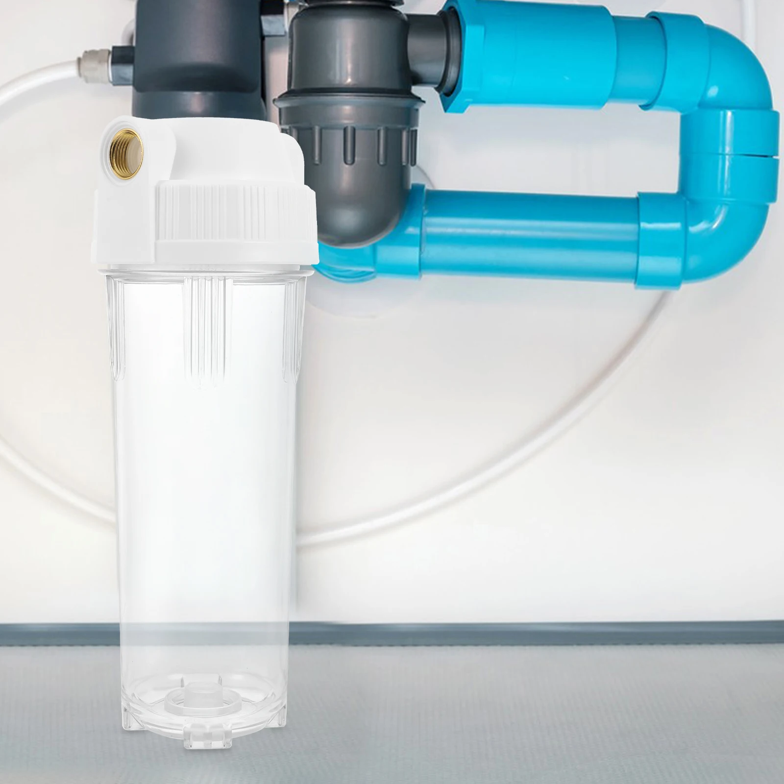 

Thickened Explosion-Proof Water Purifier Filter Replacement For Sink Faucet Sediment Removal Plastic Filtering Bottle Home Use