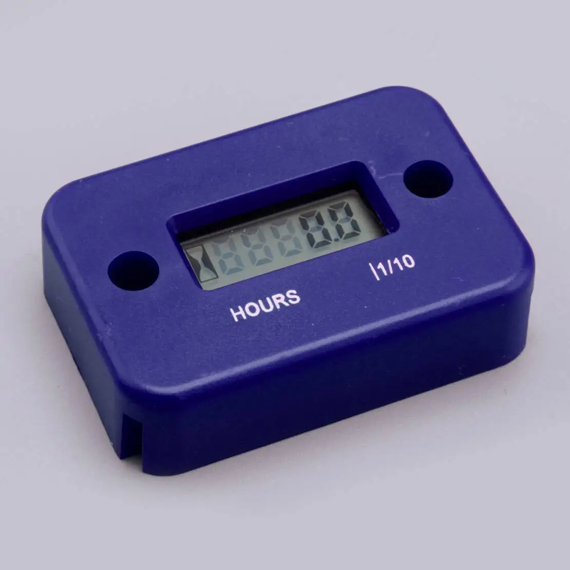 

Motorcycle Blue Digital LCD Vibration Hour Counter Operating Engine Meter Fit for Generator ATV Snow Blower Skid Steer Loader