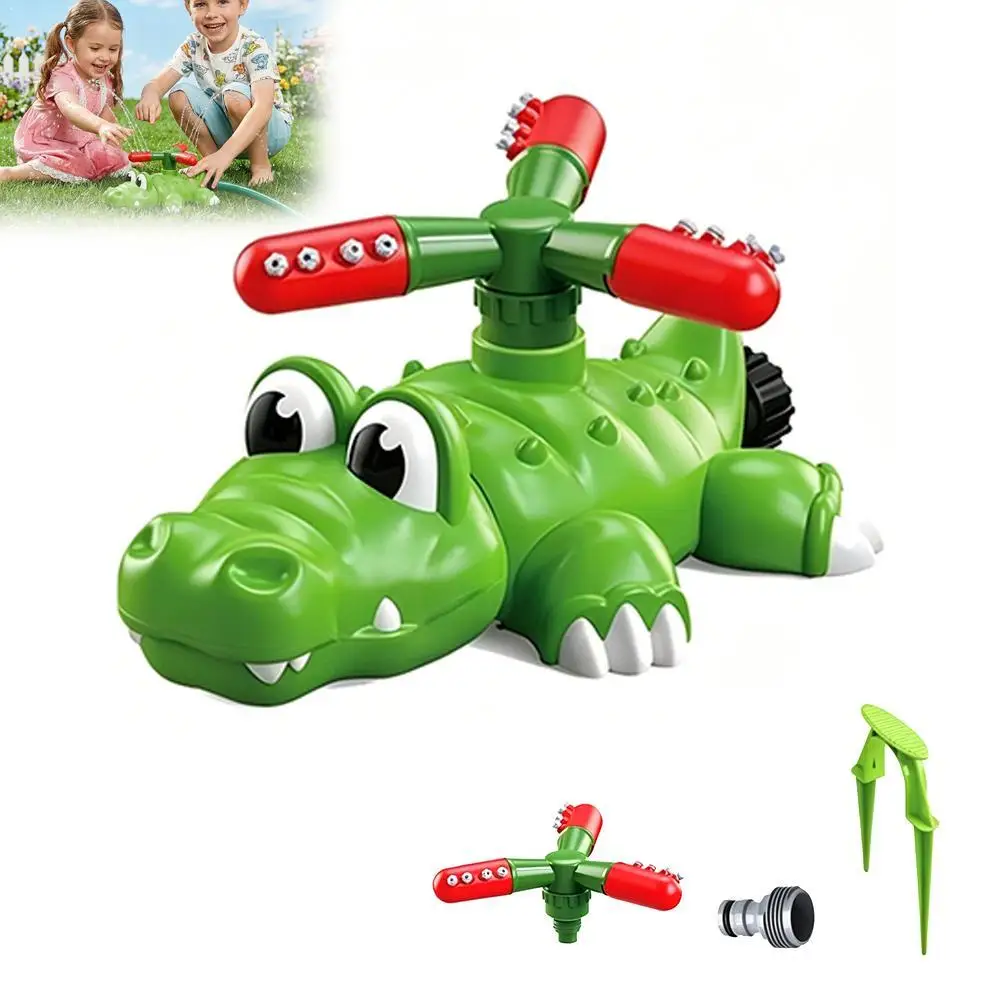 brinquedo-de-Agua-2-em-1-em-forma-de-crocodilo-para-criancas-brinquedo-rotativo-para-jardim-e-quintal-jogo-de-Agua-de-verao-para-criancas