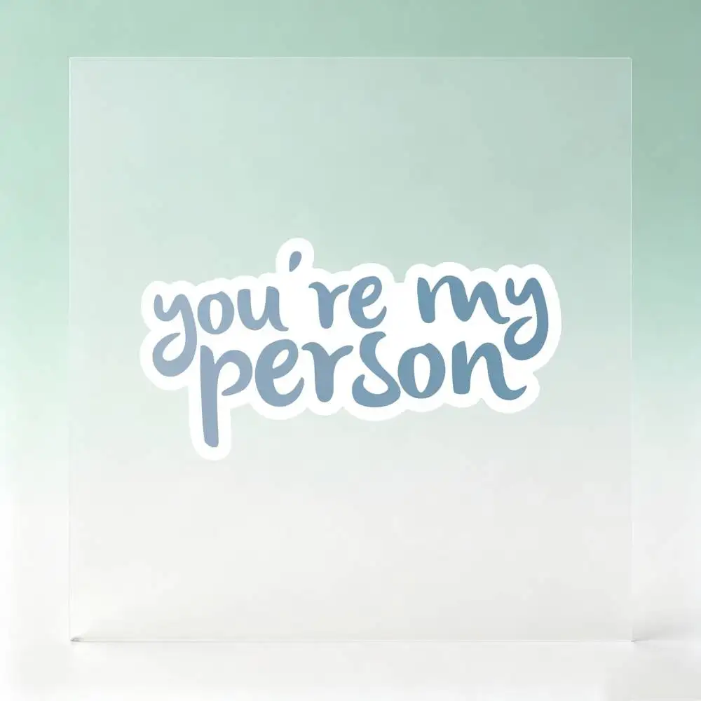 Casual You're My Person Waterproof Stickers For Decorating Car Windows Motorcycles And Computers.