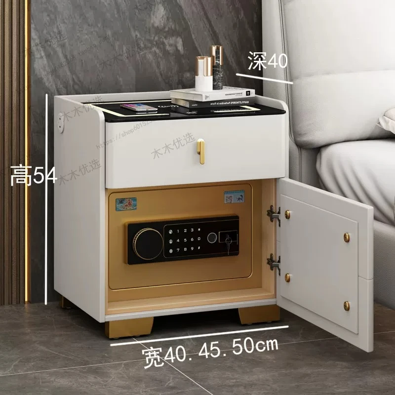 Safes Nordic Night Stands Office Design Petite Cabinet Bedside Tables Retro Charging Muebles Para Dormitorio Furniture Room