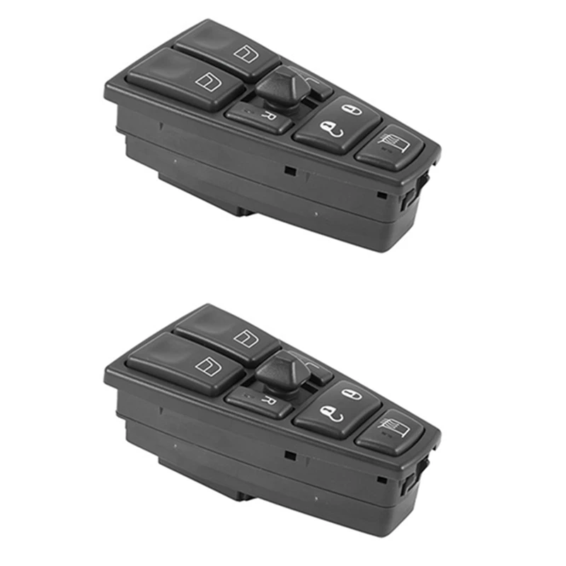 Car Power Window Master Control Switch For Volvo Truck FH12 FH13 FM VNL Spare Parts Parts 20752918 21543897(2PCS)