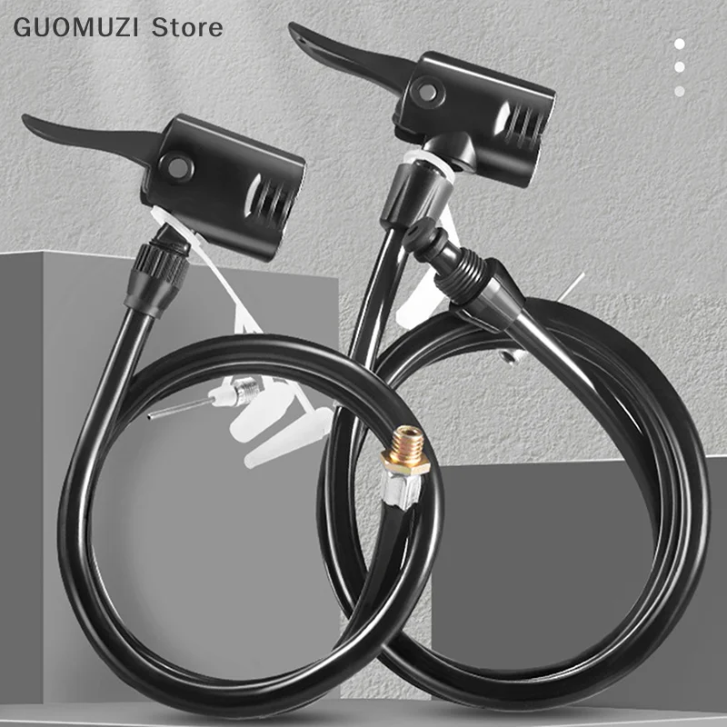 

70/80/120CM Bike Air Pump Extension Tube Pump Bicycle Hose Air Pump Connector Bike Air Pump Tire Inflator Nozzles Accessories