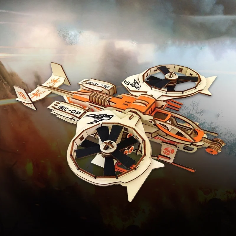 

OUZEY 3D Wooden Airplane Model, DIY Aircraft Building Kit, Realistic Simulation Toy for Boys & Teens