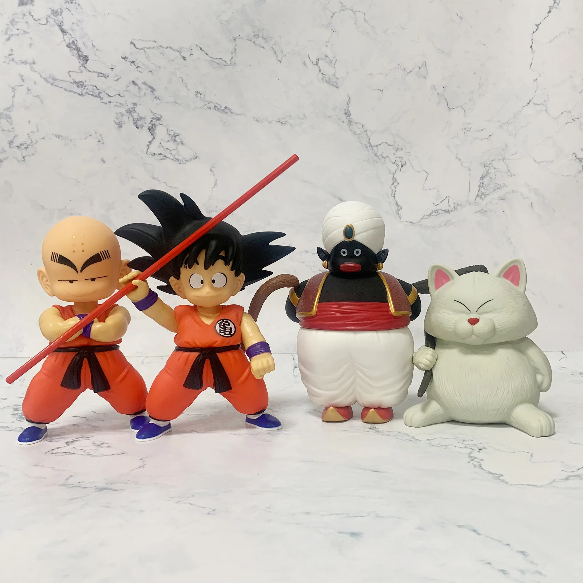 Figurine de Dessin Animé Dragon Ball Z en PVC, Jouet Mignon Debout, Karin Sama, Goku, Vegeta, Oolong, Super Saisuperb