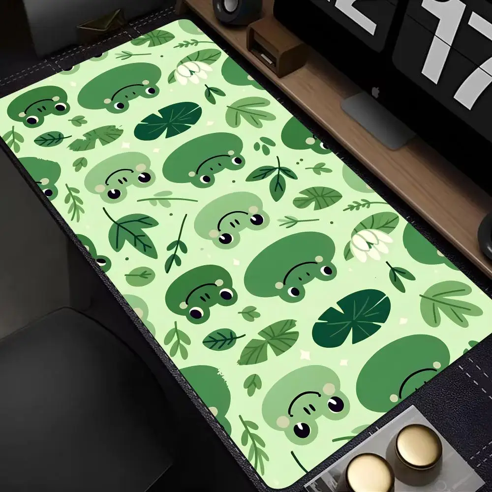 

Cartoon Frog Mouse Pad Mouse Pad XXL Gaming Accessories Office Gamer Keyboard Desk Mat Non-Slip Laptop Large Mousepad