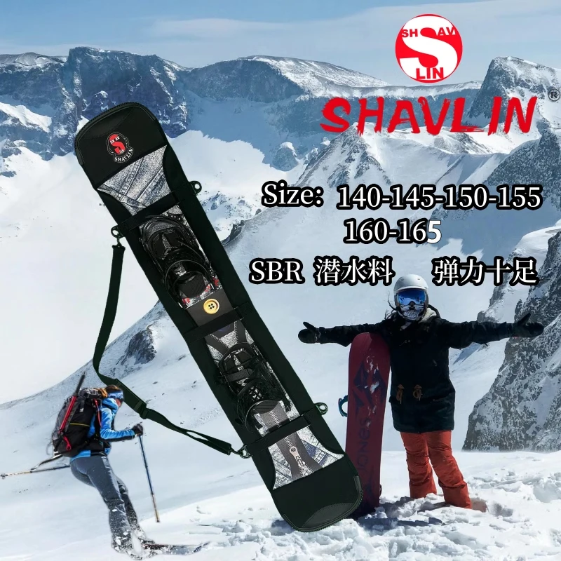Picture 6: 140-165cm Ski Board Pack Snowboard Cover with Adjustable Shoulder Strap Bag SBR Waterproof Snowboard Blade Protective Cover