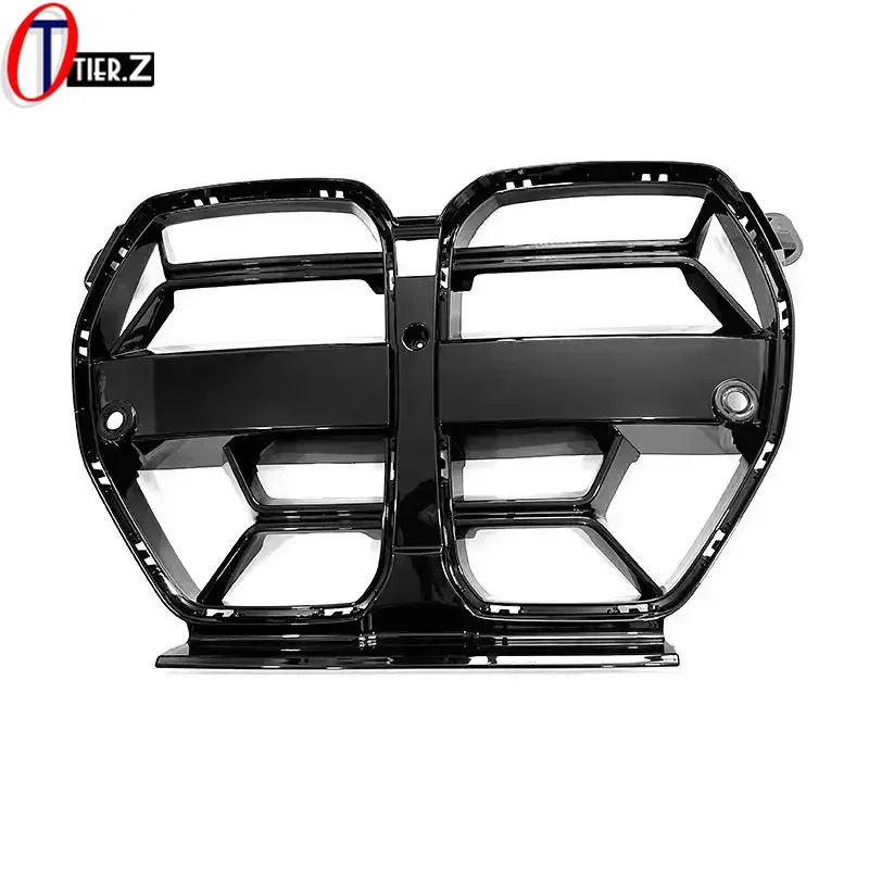 Front Bumper Grille Grill for BMW M3/M4 G80/G82 CS Style 2021+ Racing Grills New Design ABS Glossy Black Replacement