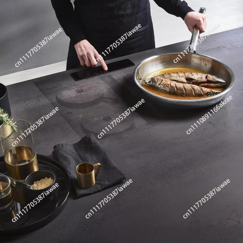 3 Burner Hidden Induction Cooktop Built-in Under Granite Sintered Stone Infrared Stove Hob Concealed Invisible Kitchen Counter