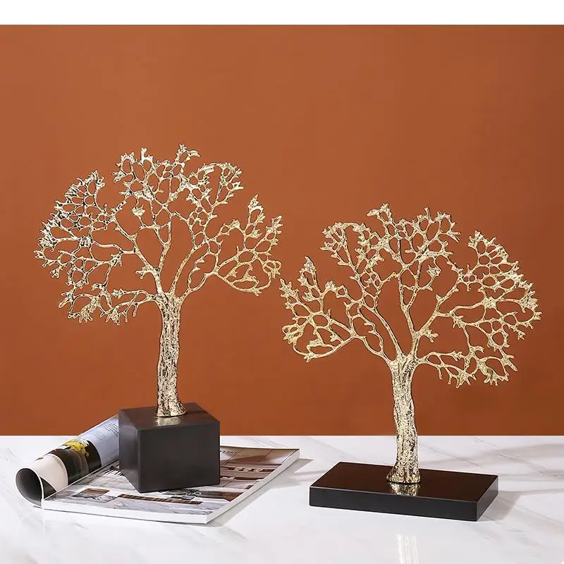 

Metal Golden Tree Ornaments Branches Branch Handicraft Furnishings Modern Home Decoration Accessories Figurine