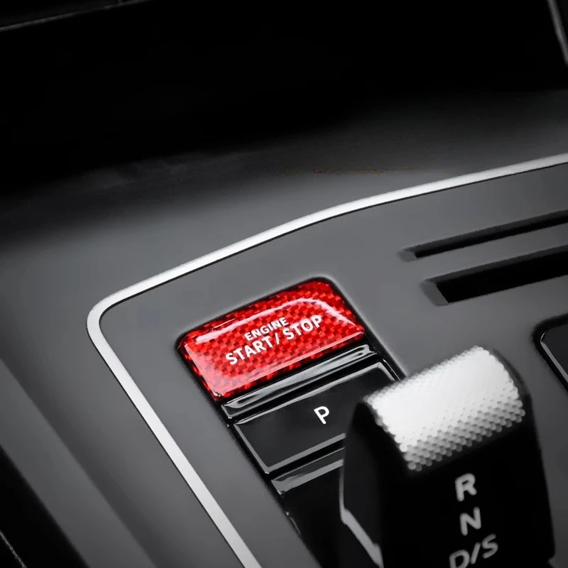 For Volkswagen Golf 8/8.5/GTI/rline One-click Start Sticker Car Decoration Supplies Carbon Fiber Interior Modification Tools