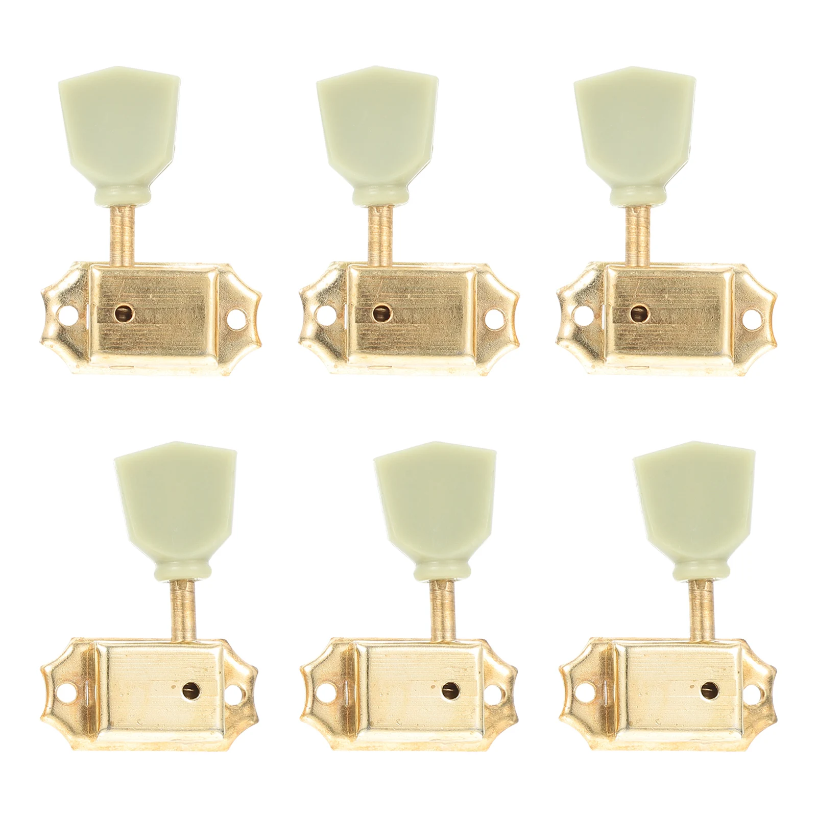 

6pcs Tuning Replacement Metal Durable Steel Machine Heads Head Knobs Professional Parts For Enthusiasts Beginners Accessories