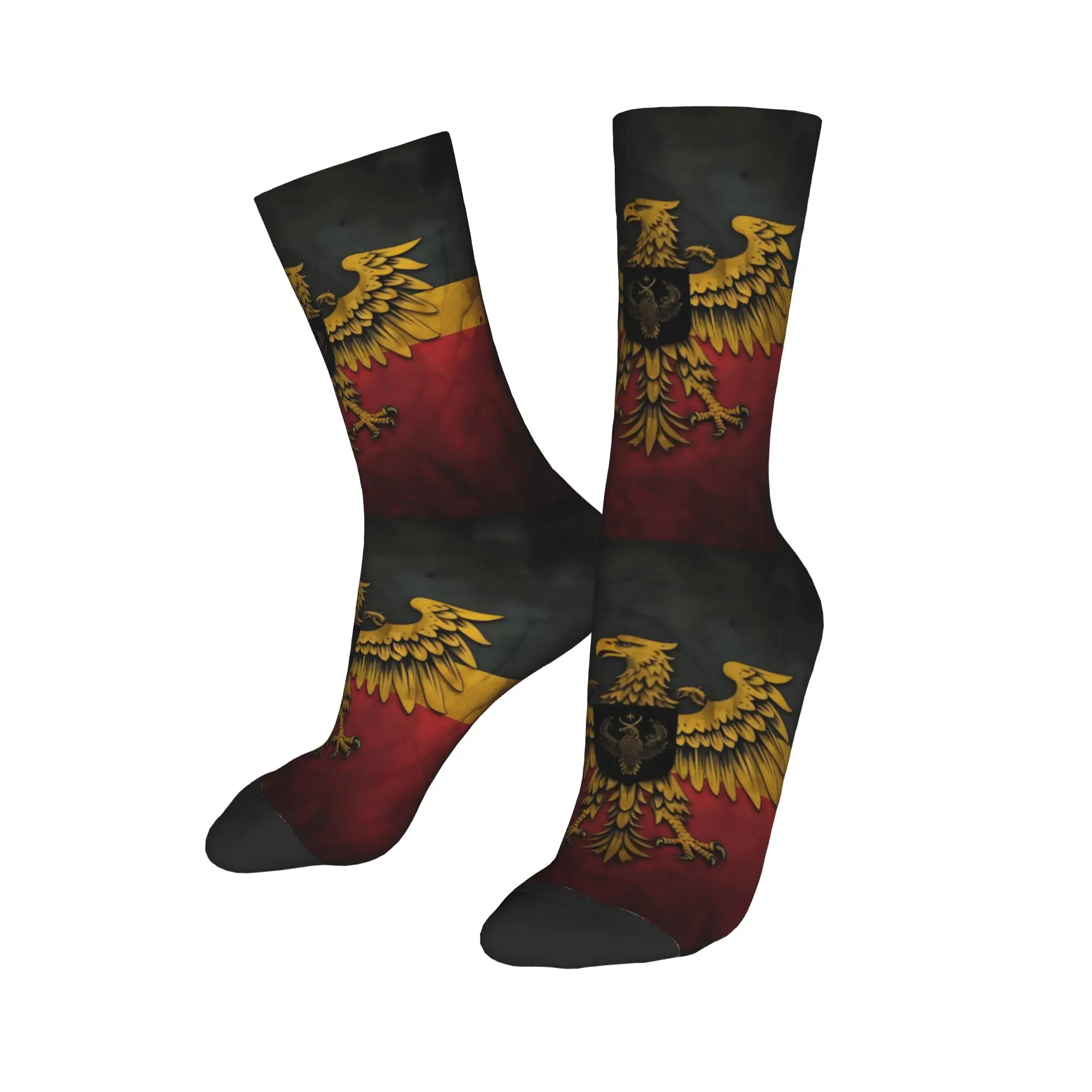 

Custom Kaiserzeit Germans Flags Men Women Crew Socks Unisex Fashion Eagle Spring Summer Autumn Winter Dress Socks