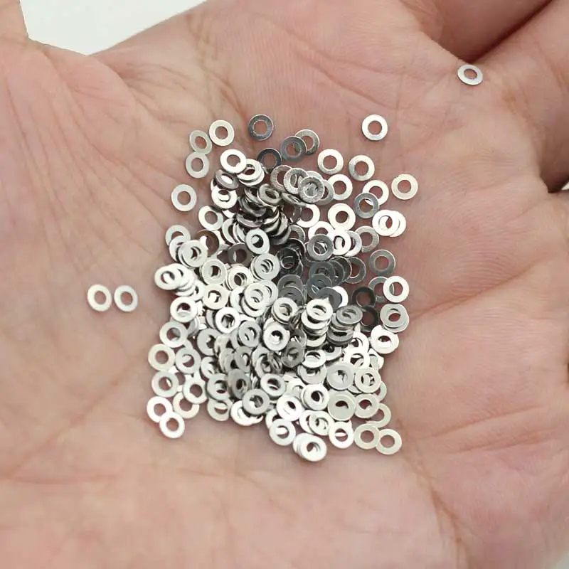 304 Stainless Steel M1.4 Gasket Pad Flat Washers for Glasses