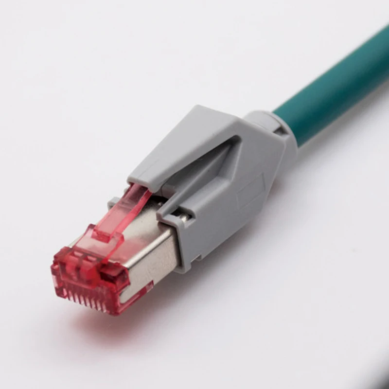 M12 4Pin to RJ45 Shileded Network Cable Compatible w KEYENCE SR-1000/2000 Communication Line Ethernet Wire OP-87230 87231 87232