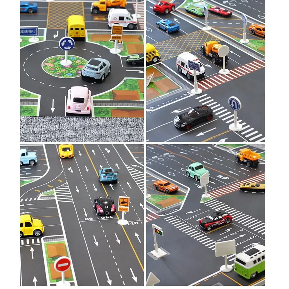 Traffic Car Map Baby Play Mat  Toys Climbing Mats Toys Road Carpet Playmat DIY Traffic Road Signs City Parking Lot Roadmap