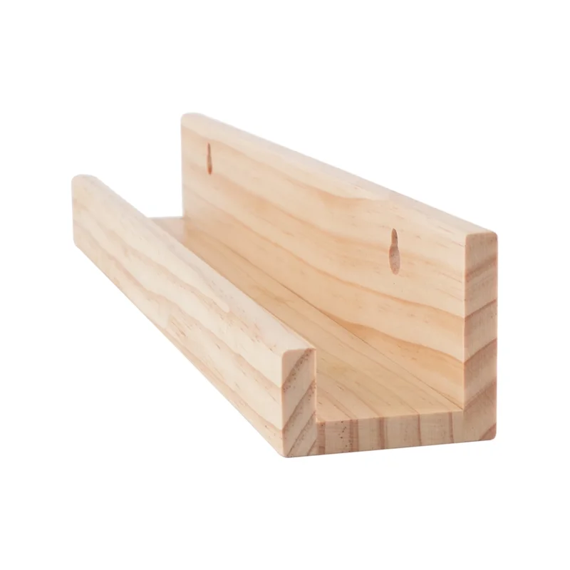 ABUO-Vinyl Record Stand Display Wall Mount Solid Wood Album Shelf Bracket Hanging Storage LP Holder