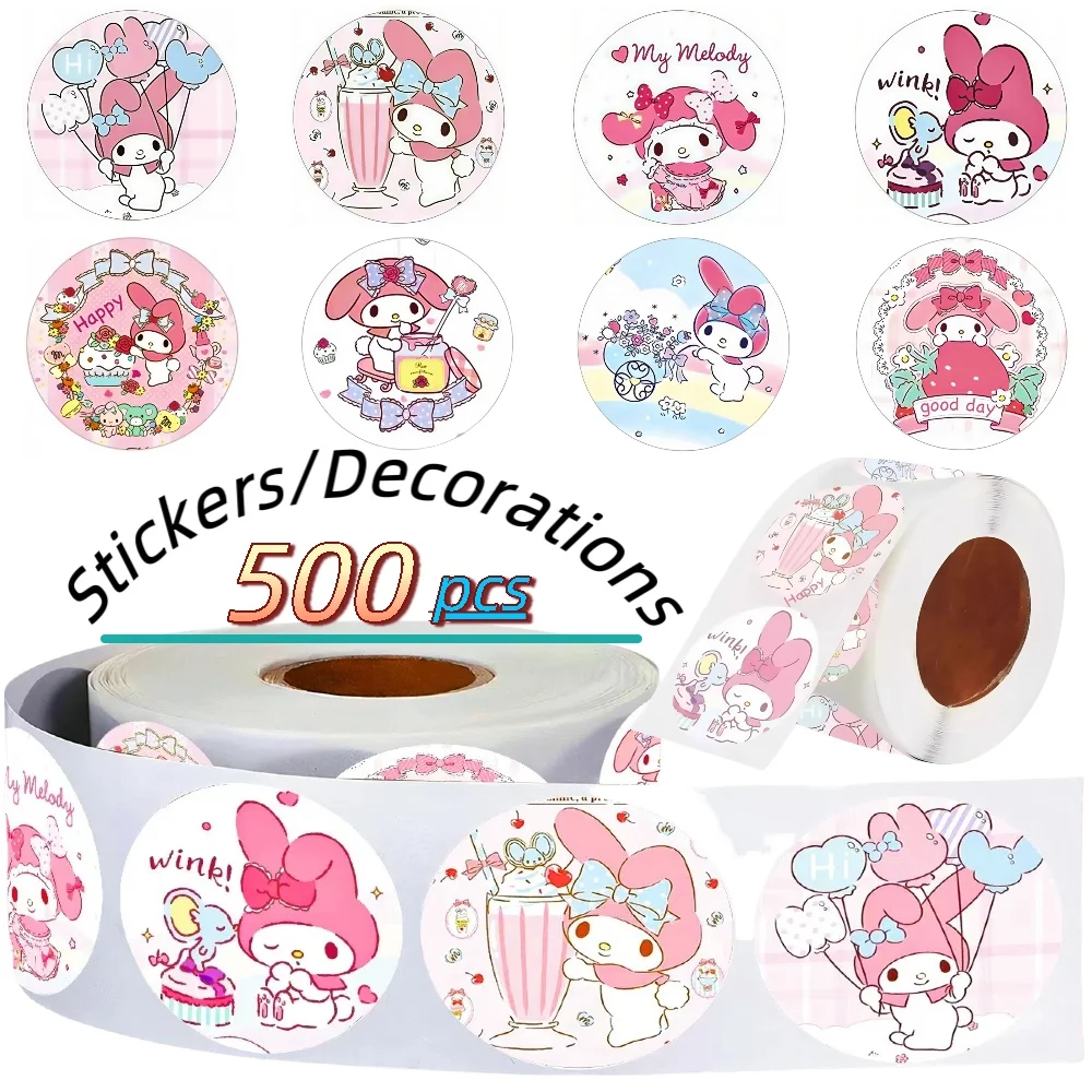 500 قطعة ملصق كرتوني ميلودي يمكنك صنعه بنفسك للأمتعة والكمبيوتر المحمول والهاتف والجيتار والدراجة والدراجة ولوح التزلج ملصق كاواي
