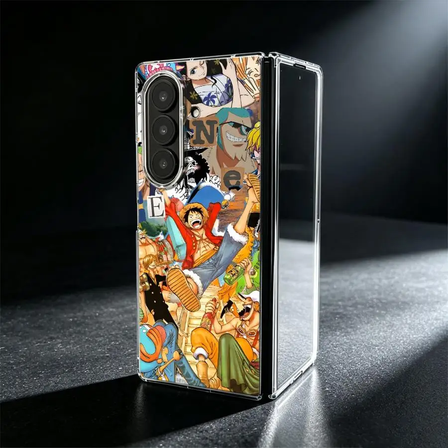 O-One P-iece Happy Phone Cover Case for Samsung Galaxy Z Fold 8 Ultra ZFold7 Z Fold 7 6 5 4 3 ZFold4 ZFold3 ZFold5 ZFold6