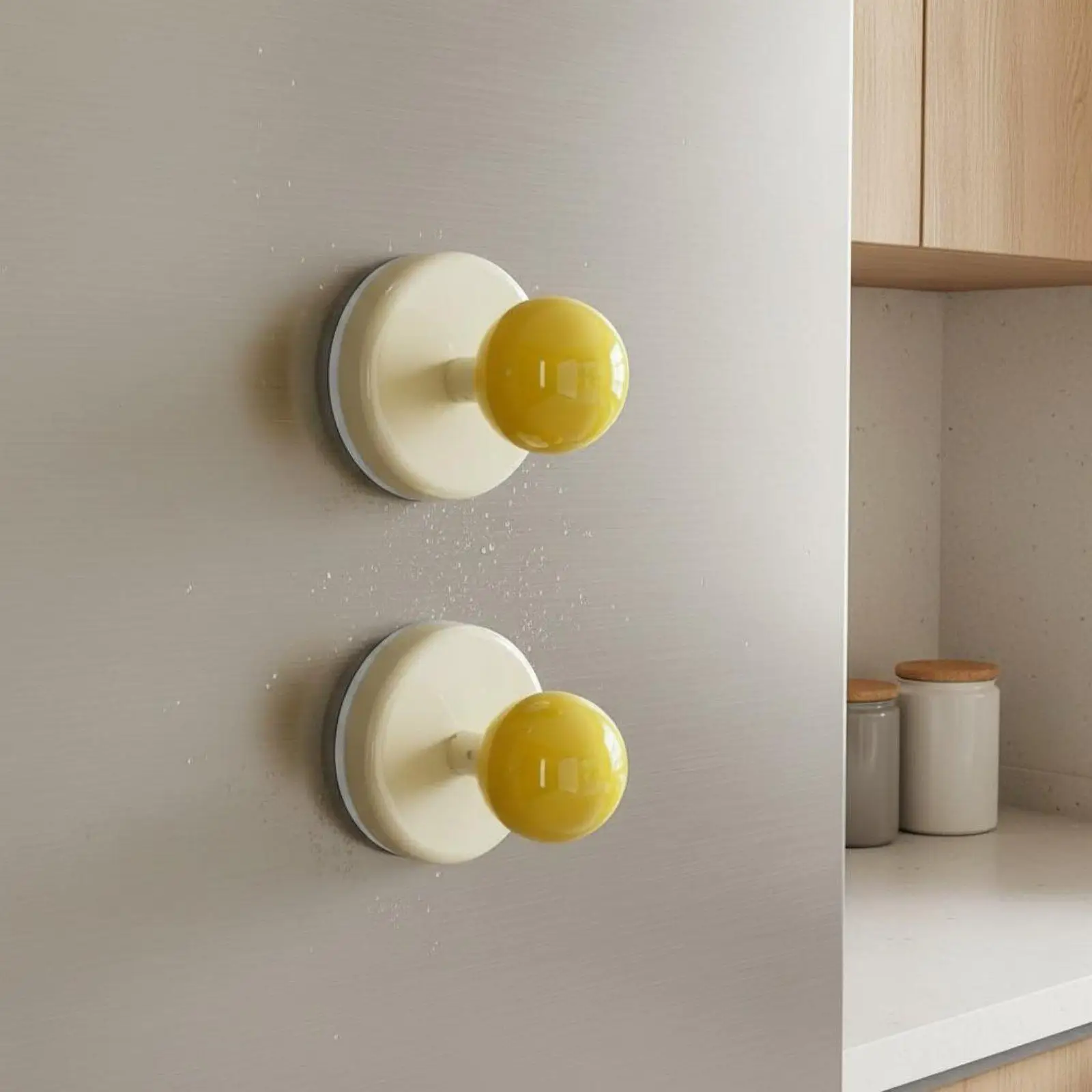 Easy Install Cabinet Handle Suction Door Grip Modern Knob for Sliding Drawer Kitchen Refrigerator