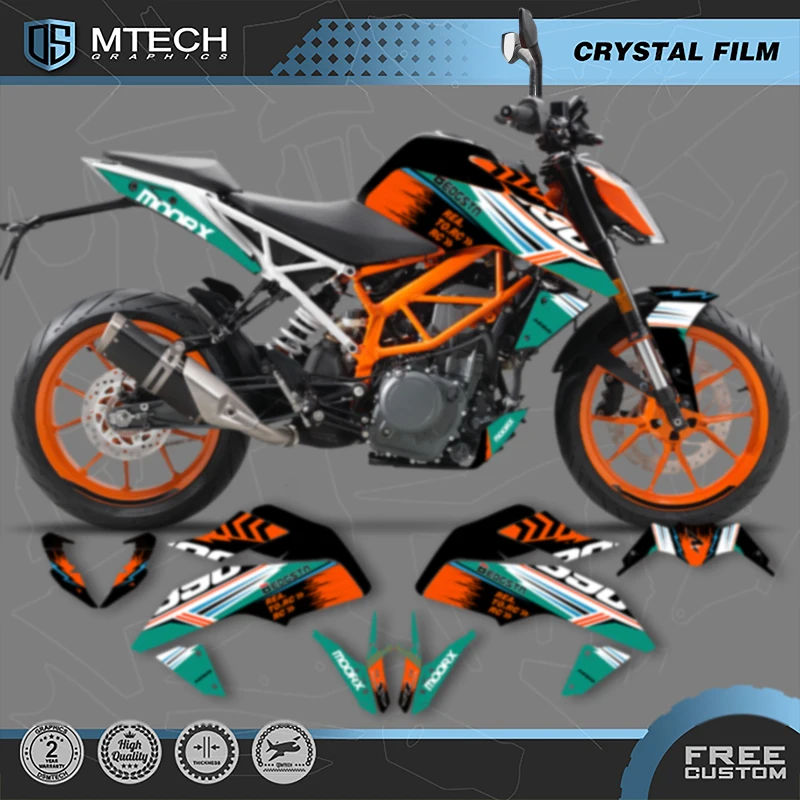 

DSMTECH Motorcycle Graphics Decals Stickers Kits For KTM 2017 2018 2019 2020 DUKE 125 17-20 DUKE125 390 008
