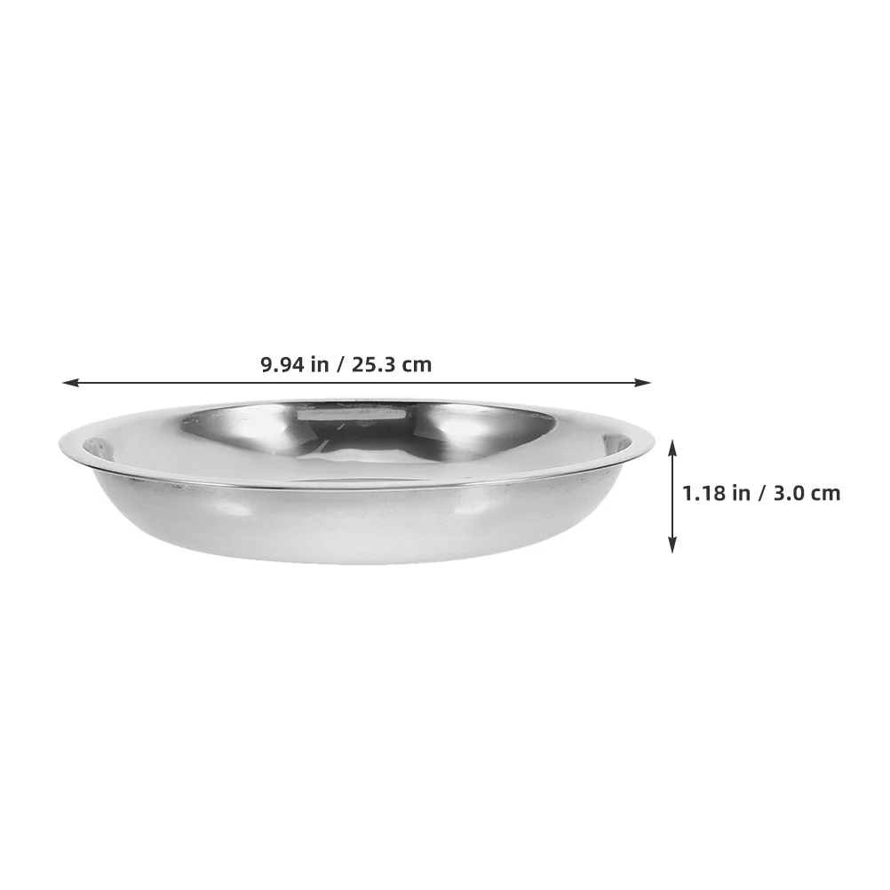

2Pcs Stainless Steel Pet Bowls Shallow Design Easy Feeding Cat Food Water Dish Small Dog Feeding Bowl Set Pet Water Bowl
