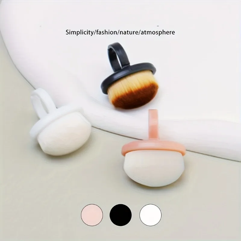 Nibiru DU Ring-Shaped Nail Dust Cleaning Brush Soft Nail Scrub Brush Manicure Brush for Nail Remover Portable Nail Tech Supplies