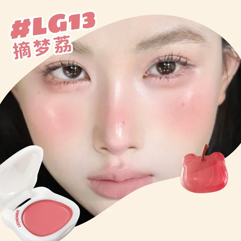 LEEMEMBER Waterige Blush Hydraterende Blusher Crème Monochroom Shimmer Leuke Cosmetica Langdurige Jelly Gezicht Blusher In Bar Make-up