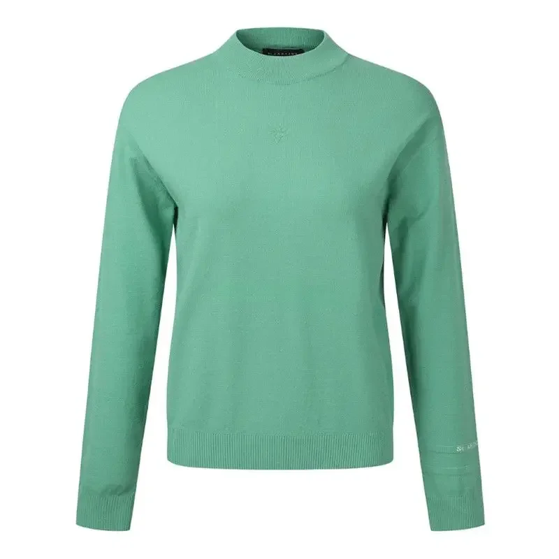 Korean Authentic Golf Sweater Women Golf Wear 2026 Spring Winter New Jumper Versatile Keep Warm Knit Top Women Golf Clothes