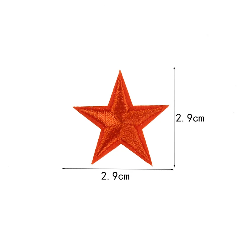 20/40Pcs Star Iron On Patches Embroidered Applique Patch for Clothing Jacket Jeans Backpack DIY Decoration