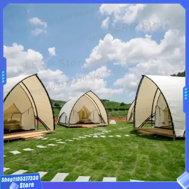 Luxury Double-Layered 5*9m Oxford Sail Tent UV 50+ Resistant Waterproof WP5000 Sailing Shaped Outdoor Hotel Exhibitions All