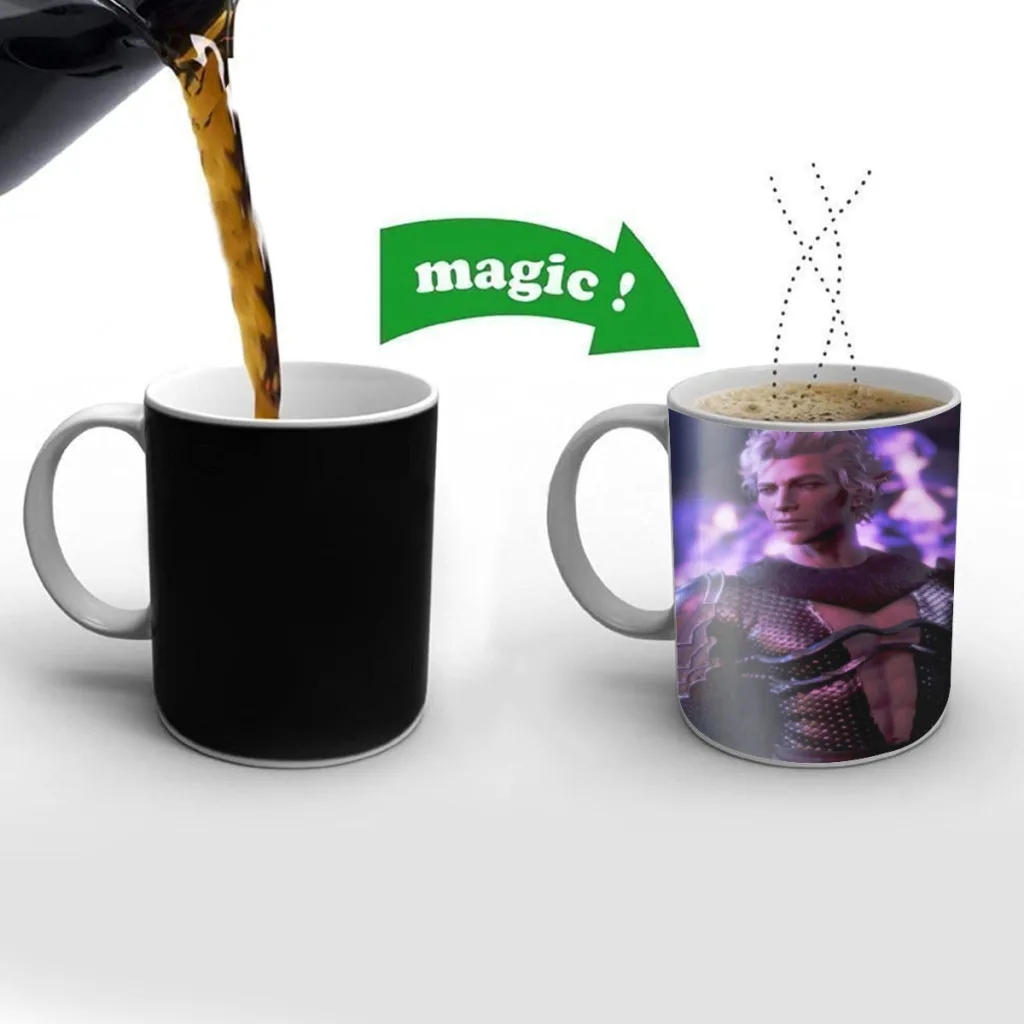 

Astarion B-Baldur's Gate 3 One Piece Coffee Mugs And Mug Creative Color Change Tea Cup Ceramic Milk Cups Novelty Gifts