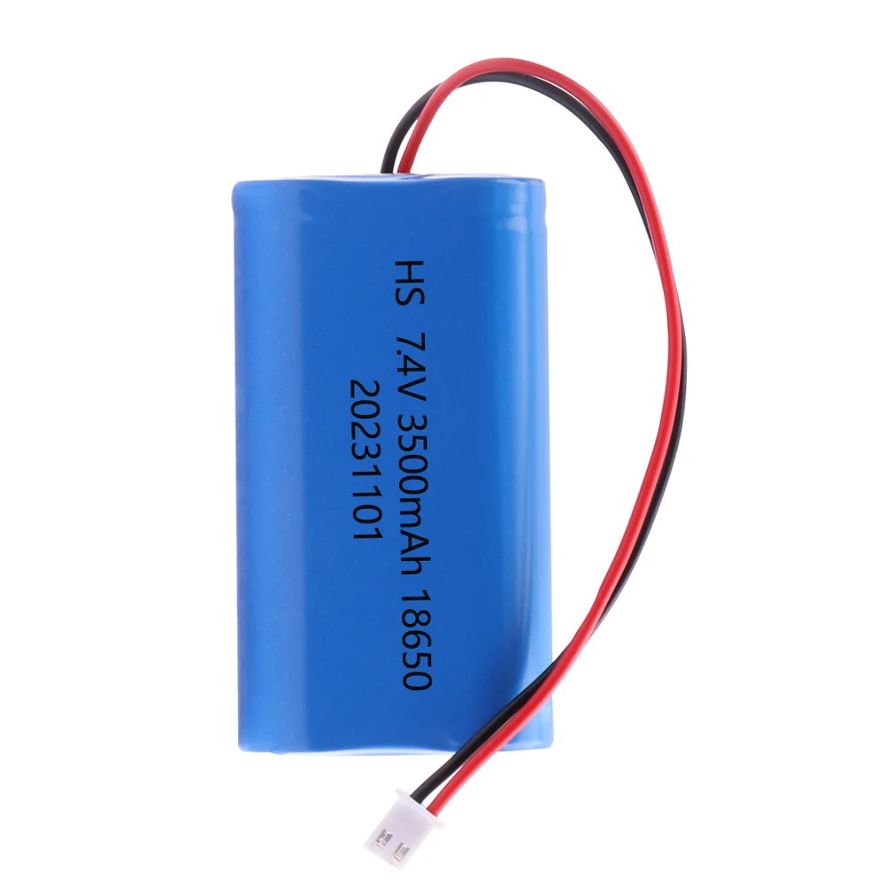 7.4V 18650 Battery Pack 2S Batteries XH2.54 PLUG 1500mah 3000mah 3500mah 4000mah 3000mah 3400mah Rechargeable battery Plug+PCB