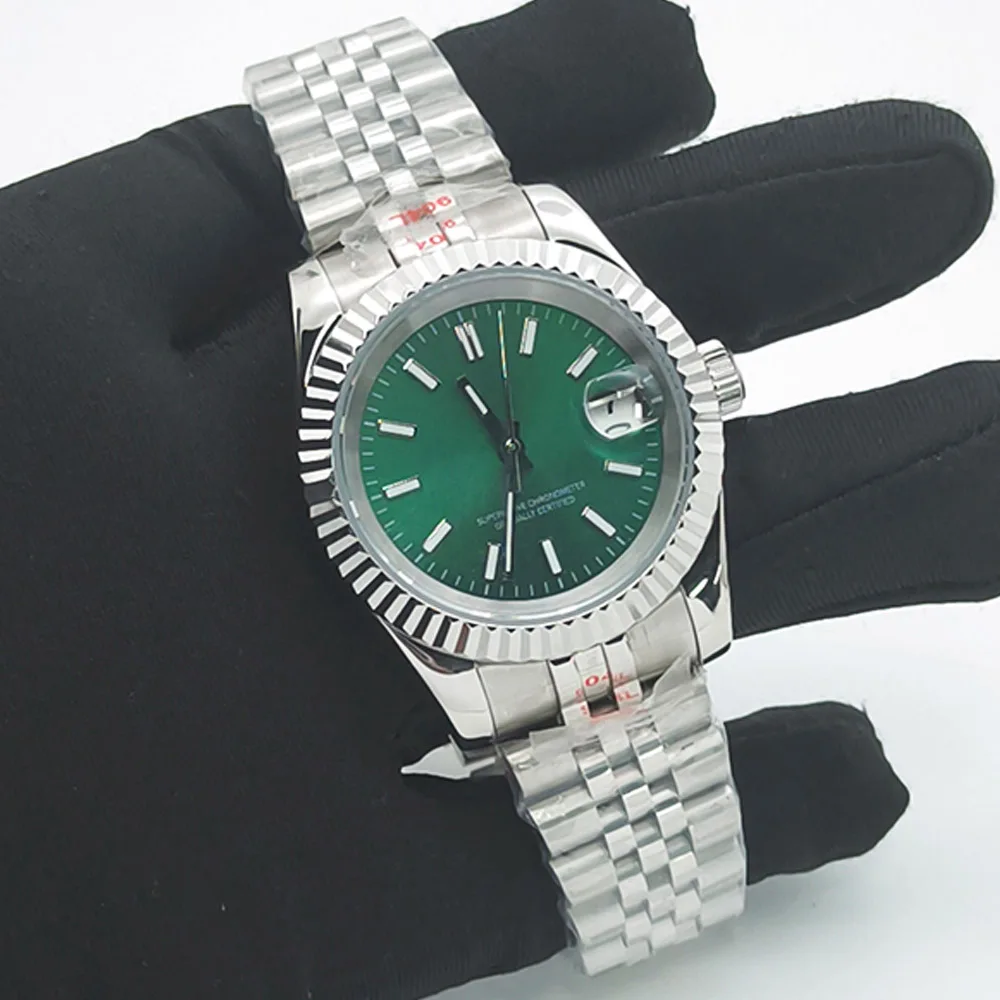 Hot sell 36mm/39mm NH35 Luminous Dial Dive Watch Sapphire Glass Waterproof Stainless Steel Bracelet