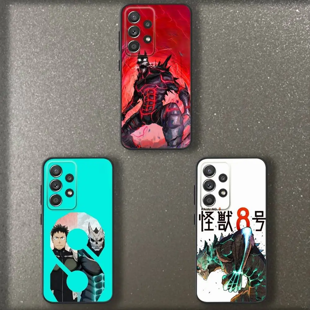 

Anime K-Kaiju No. 8 Phone Case For Samsung S 25,24,23,22,30,21,10,9,Ultra,Plus,Lite,FE,4,5 G Soft Black Case