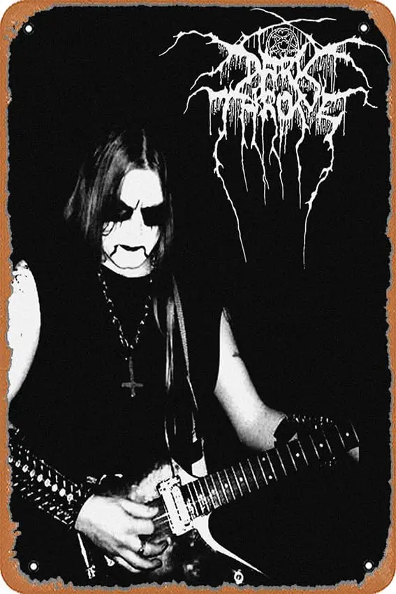 muecddoa Darkthrone Vll Poster  Vintage Metal Tin Sign Home Decor Garage Man Cave Wall Art.
