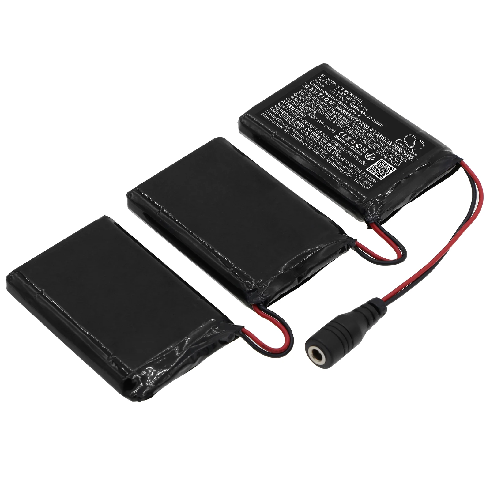 

Li-Polymer Heated Clothes Battery for Macna, 11.1V, 3000mAh , Compatible Models: gloves 12v 3a 3