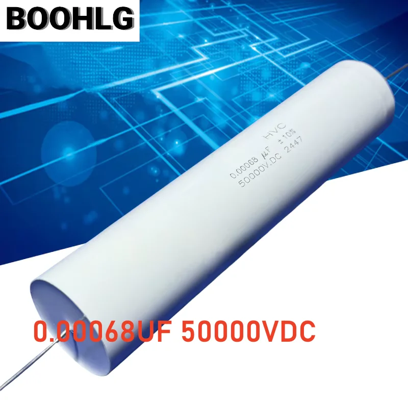 

1 шт. 0,00068 мкФ 50000 В постоянного тока 680 пф 21 кВ переменного тока 681 К 50 кВ сетчатый пленочный конденсатор высокого напряжения