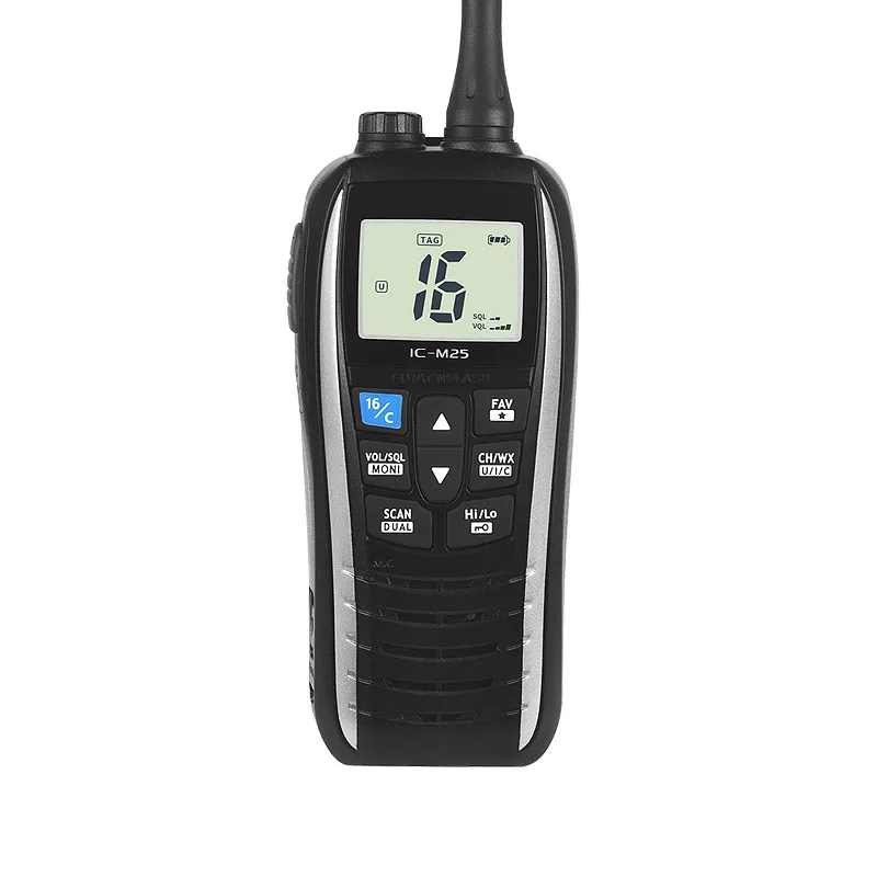 IC-M25 Walkie Talkie Marine VHF Floating VHF Walkie Talkie Waterproof Walkie Talkie Mobile Station