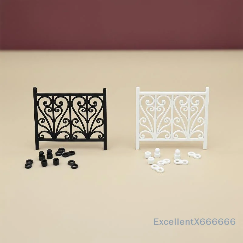 DollHouse Carved Fence Guardrail Miniature Model DIY Scene Ornaments And Photography Props Micro