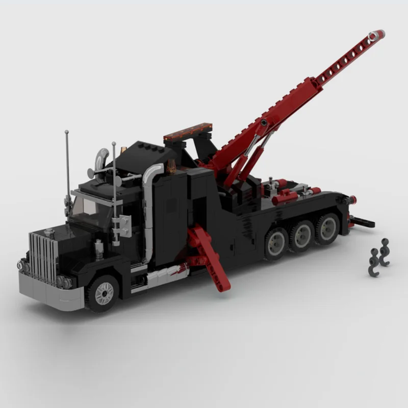 시티카 모델 MOC 빌딩 블록 도로 구조 중장비 트럭 모듈형 기술 어린이 휴일 선물 조립 장난감 세트