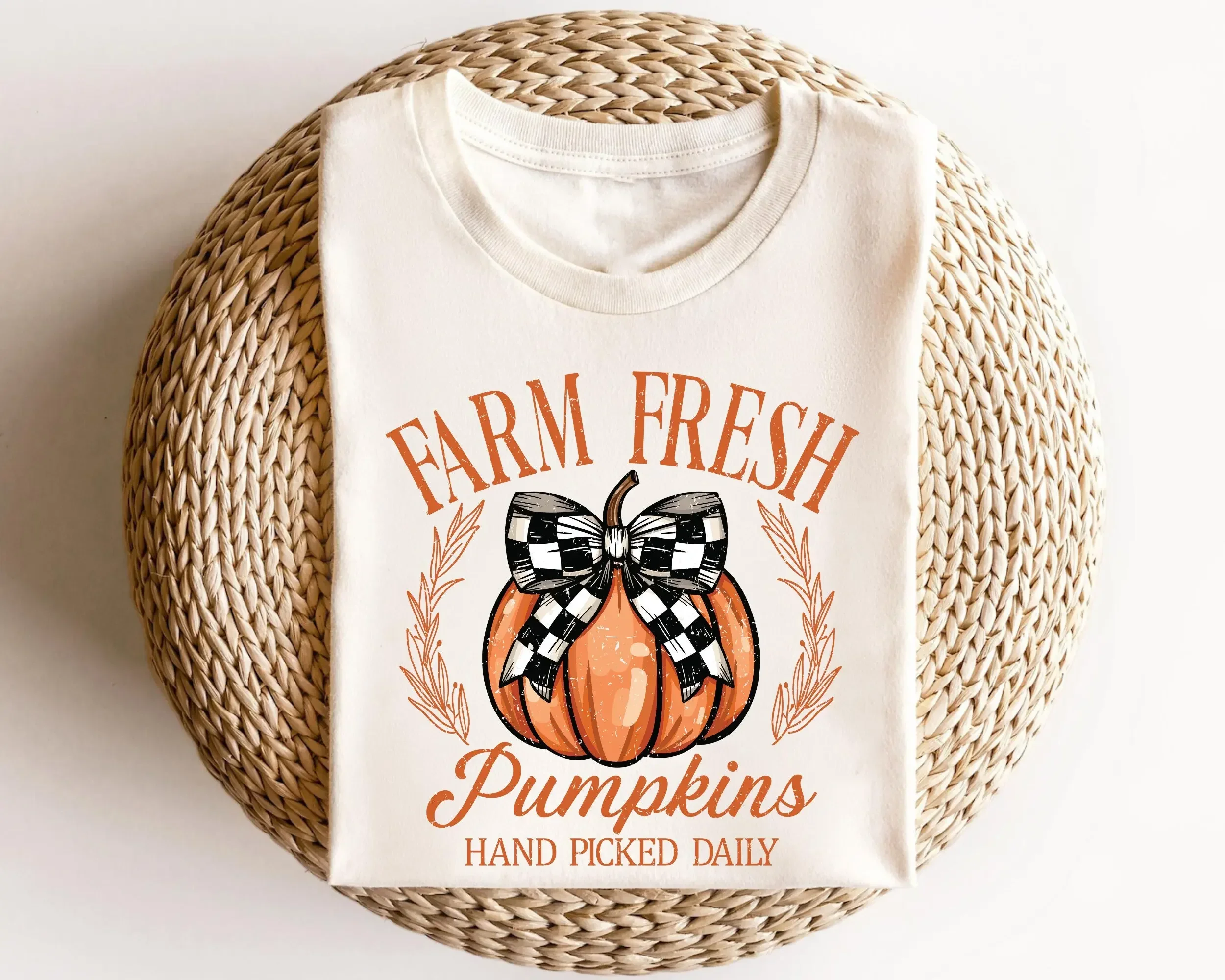 Farm Fresh Pumpkins T Shirt Thanksgiving Shirts Fall Pumpkin Season