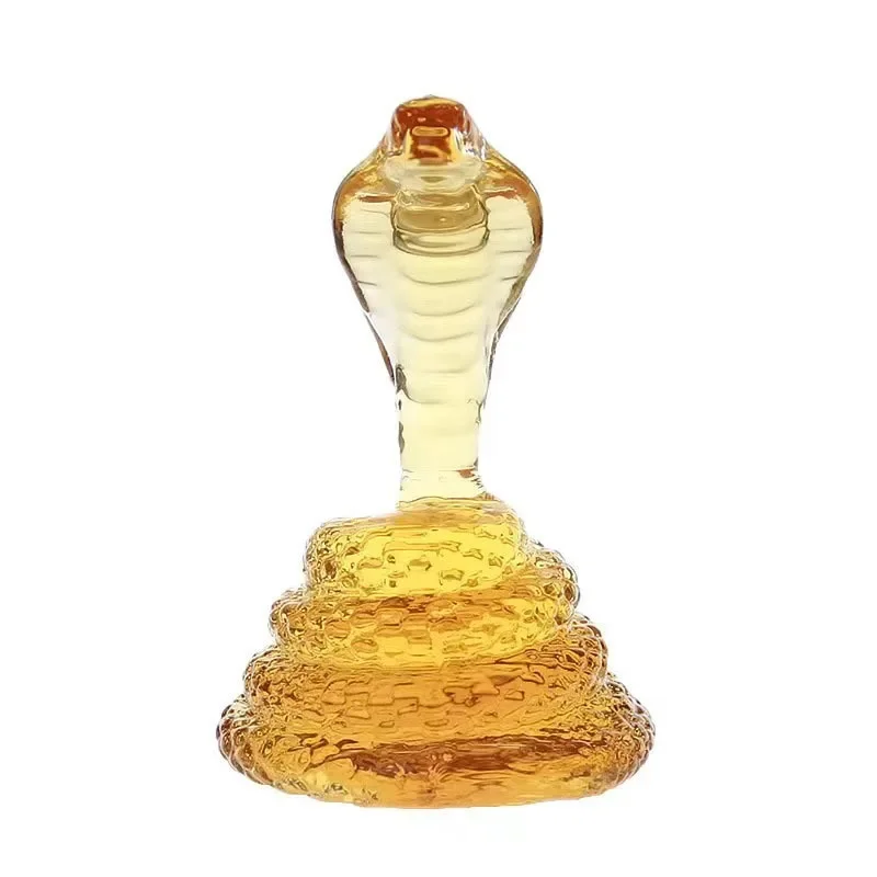 

Snake Shaped Wine Bottle 500/1000mI High Borosilicate Glass Process Chinese Zodiac Snake Transparent Empty Bottle Whisky Bottle