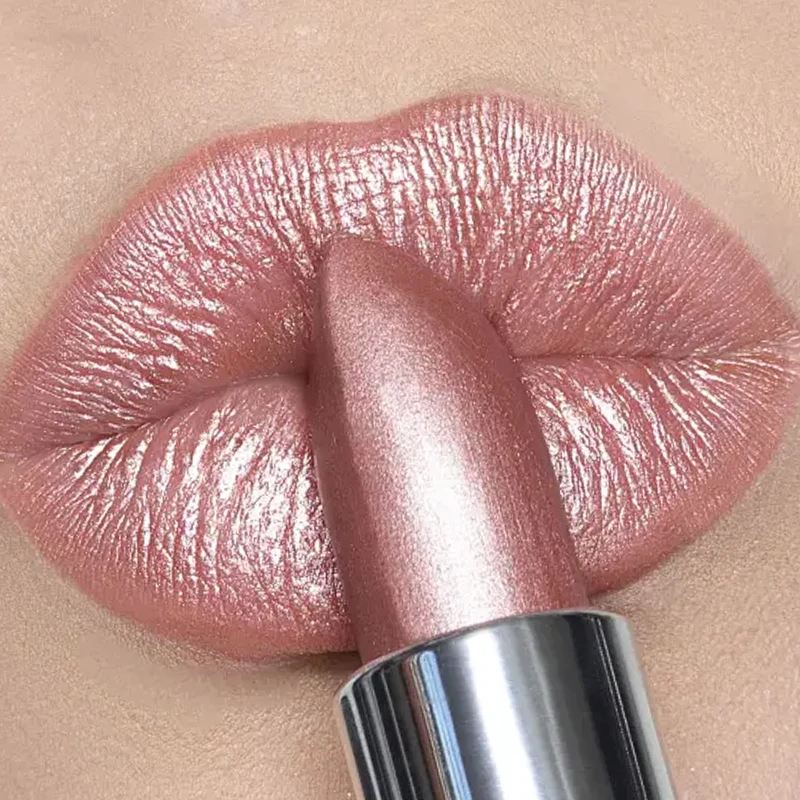 ダイヤモンド真珠光沢のある口紅防水持続ノンスティックカップマットベルベット光沢のあるリップグロス赤セクシーな唇ティントメイクアップ化粧品