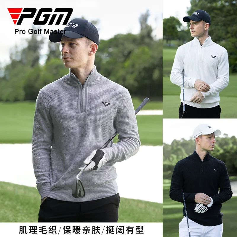 

Одежда для гольфа, мужской свитер, поло, зимняя теплая одежда с длинными рукавами, деловая спортивная одежда для активного отдыха, новинка