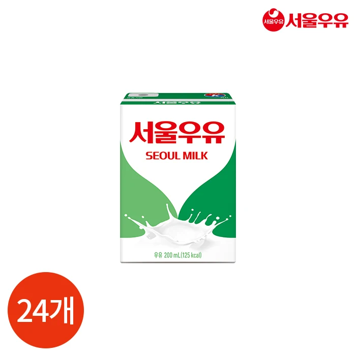 Seoul milk sterile white milk 200ml x 24 pieces