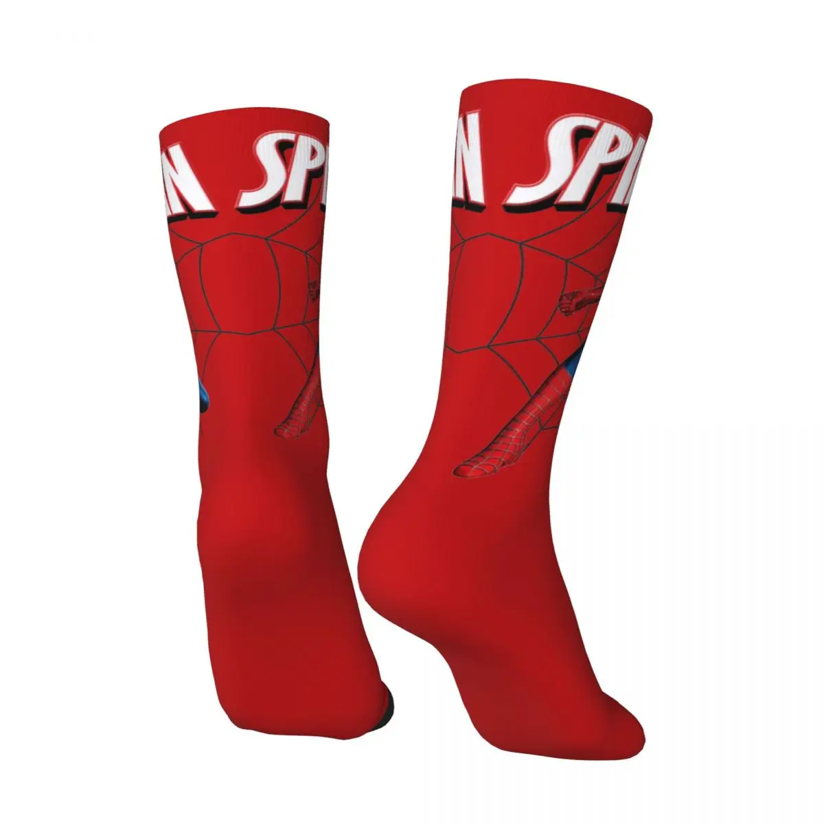 Spider-Man Marvel Stockings Men animation Socks Medium Soft Funny Socks Winter Running Sports Anti Sweat Graphic Socks Present